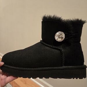 UGG Mini Bailey Button Bling Boot